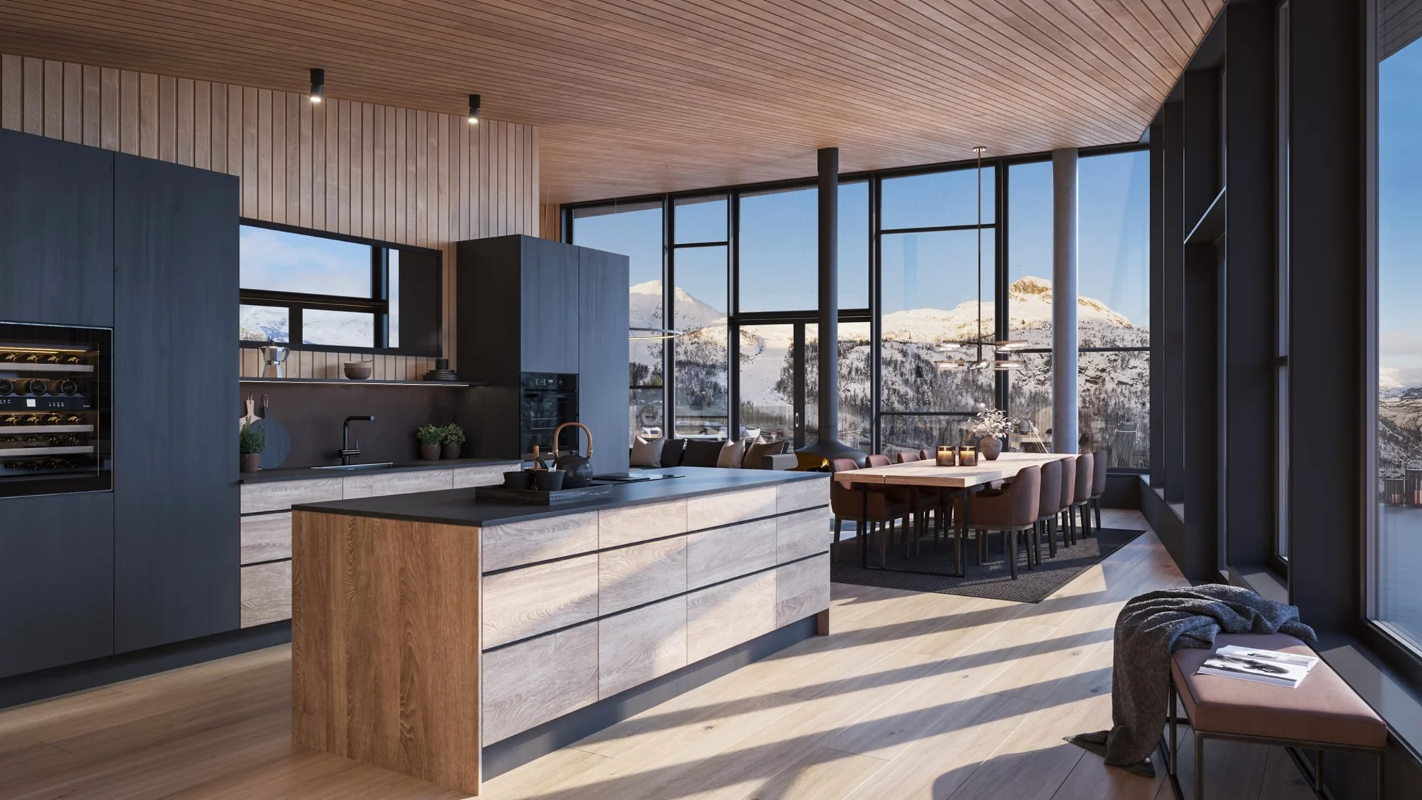 Eksklusiv toppleilighet på Skigaarden