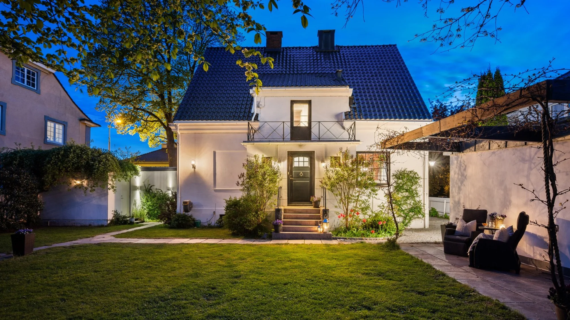 Klassisk murvilla fra 1926 på Cicignon