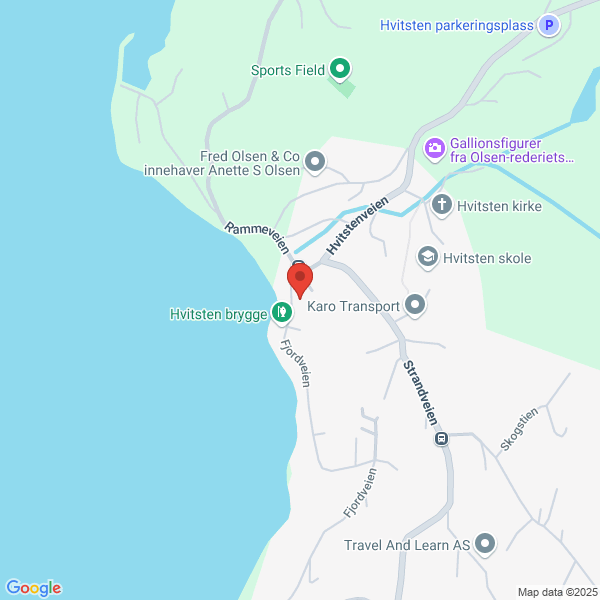 Bilde fra Google Maps, sentrert på adressen