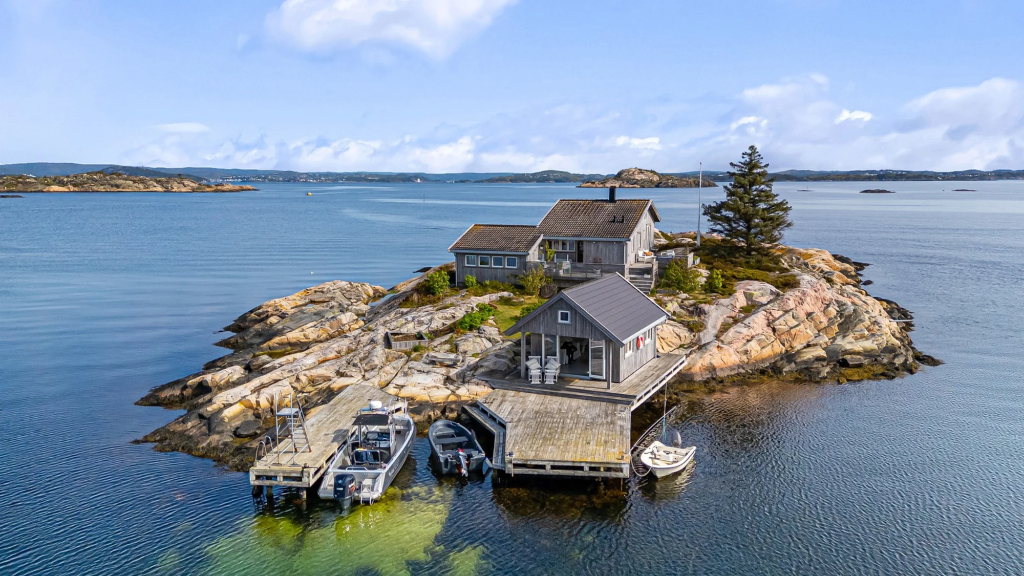 Egen øy utenfor Flekkerøy med ekte idyll 
