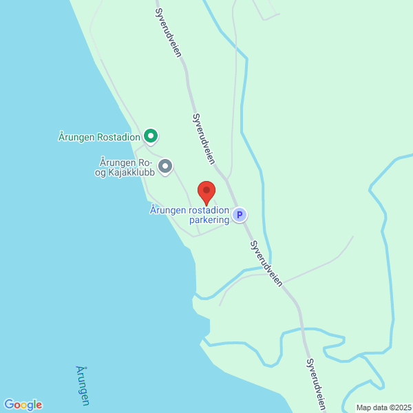 Bilde fra Google Maps, sentrert på adressen
