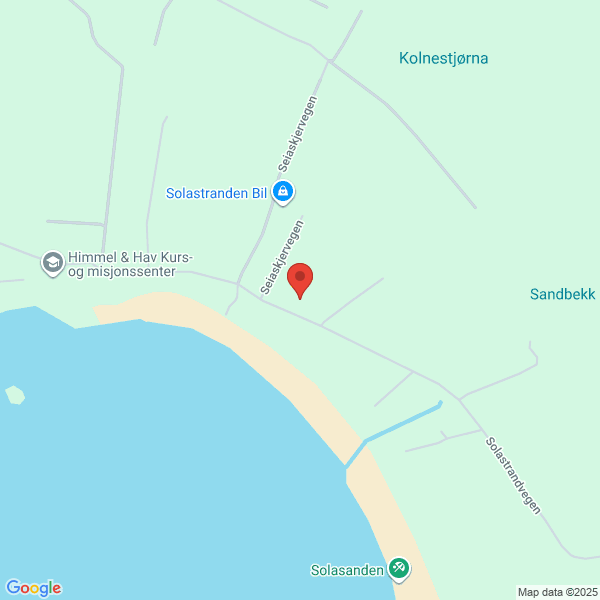 Bilde fra Google Maps, sentrert på adressen