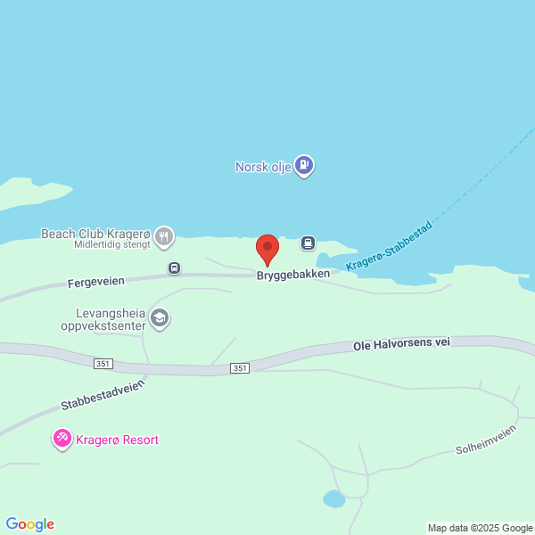 Bilde fra Google Maps, sentrert på adressen