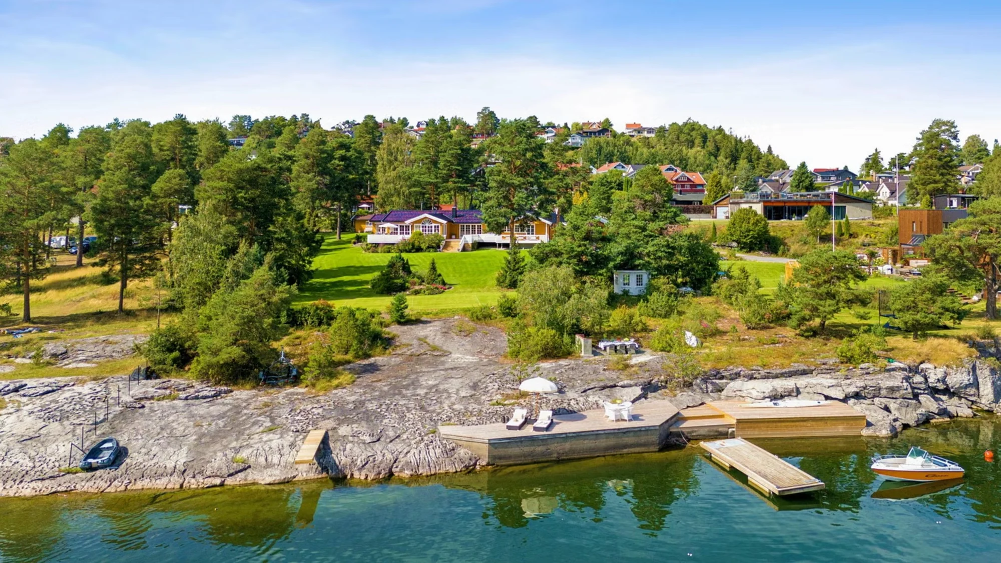 Eksklusivt liv ved vannet - 50 m strandlinje