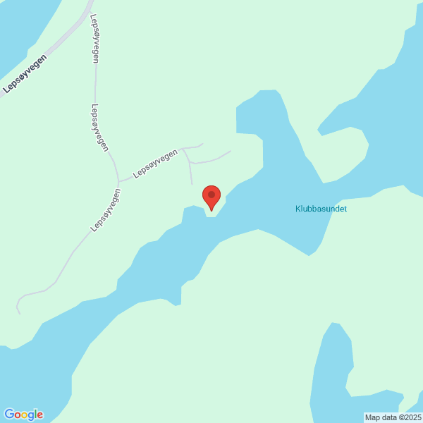 Bilde fra Google Maps, sentrert på adressen