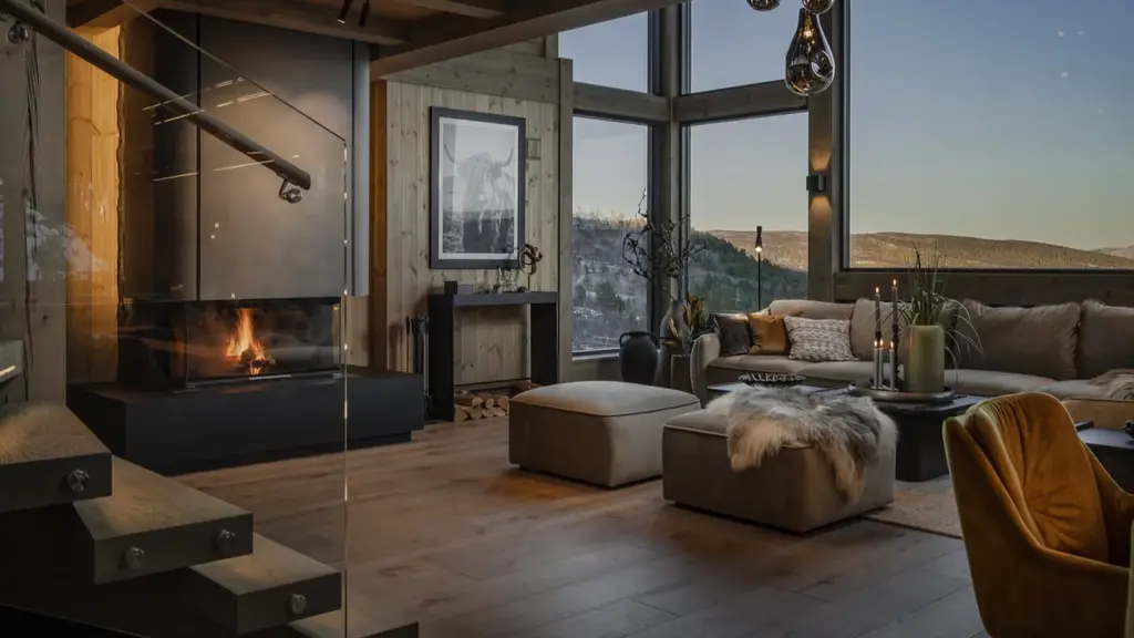 Arkitekttegnet stav/laft hytte fra LHM