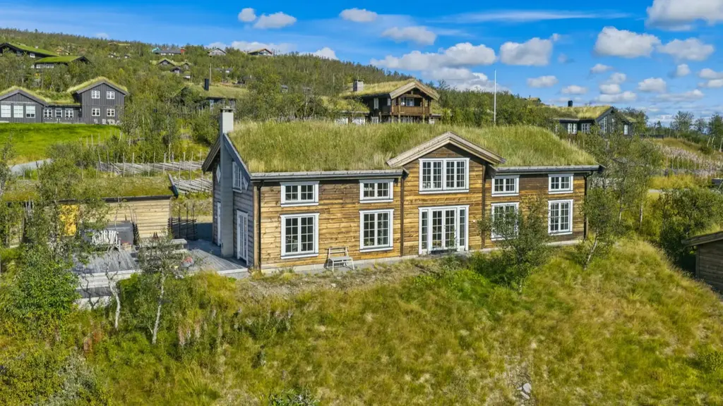 Eksklusiv fjellhytte med høy standard og gjennomført stil