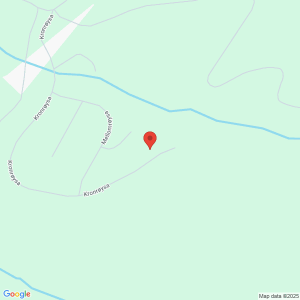 Bilde fra Google Maps, sentrert på adressen