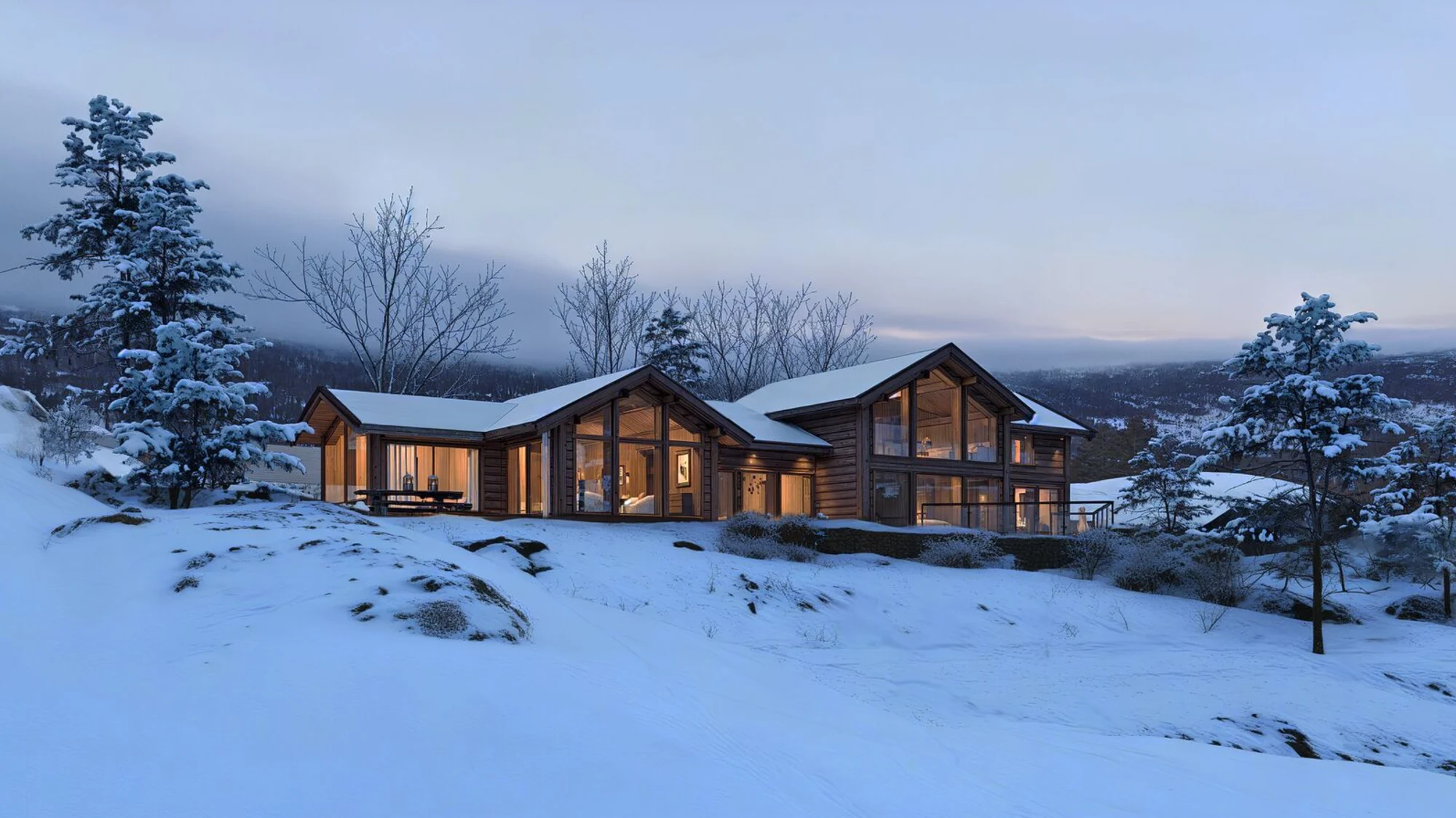 Eksklusiv prosjektert hytte