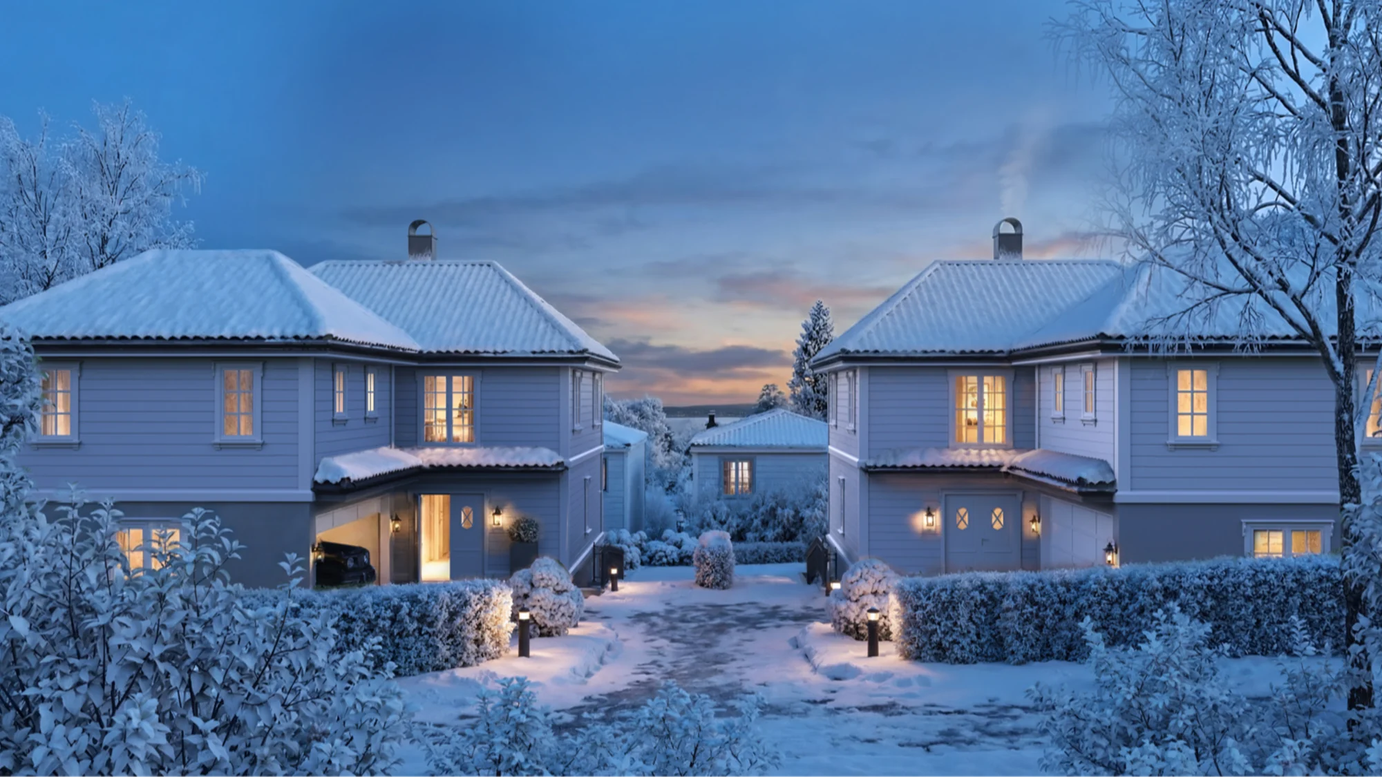 2 store planlagte eneboliger i blindvei