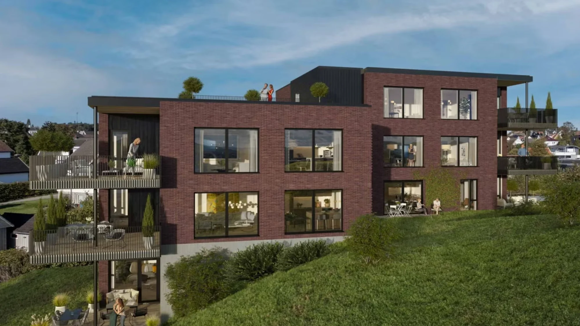 Lekker toppleilighet på 144 kvm med stor privat takterrasse