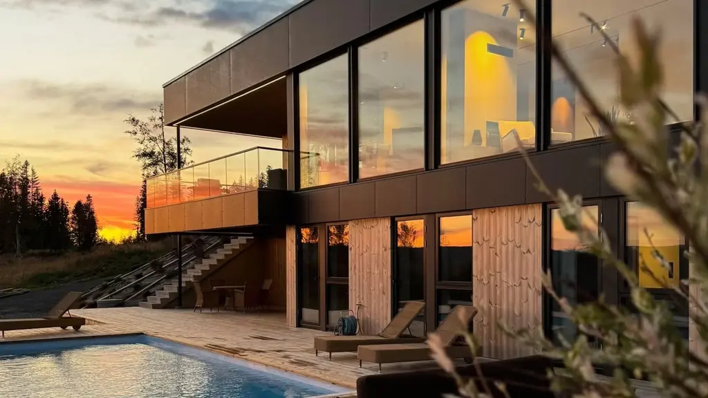 Påkostet Urbanhus fra 2023 med panoramautsikt over Lillehammer