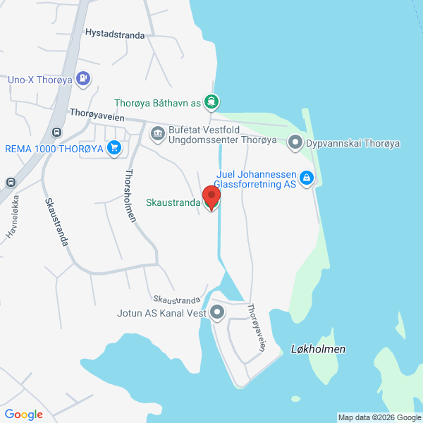 Bilde fra Google Maps, sentrert på adressen