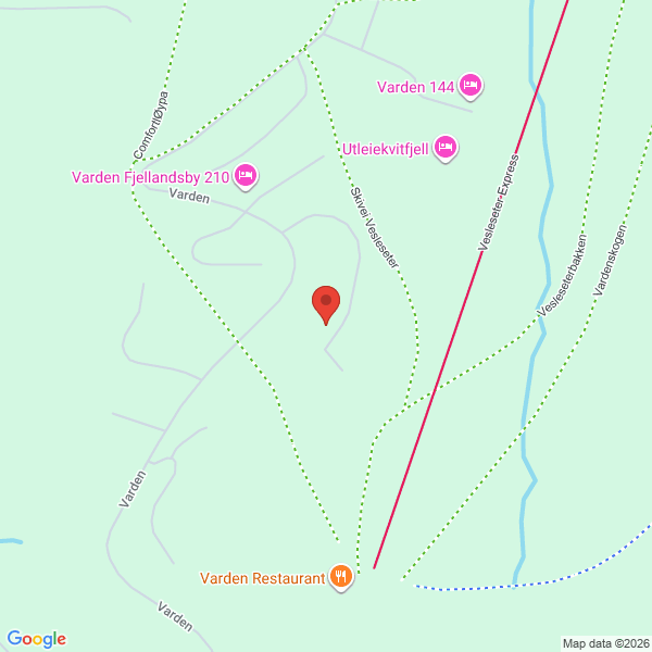 Bilde fra Google Maps, sentrert på adressen