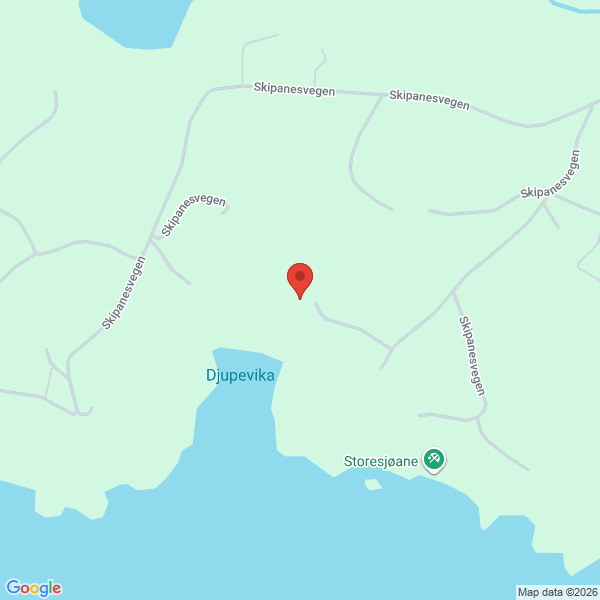 Bilde fra Google Maps, sentrert på adressen