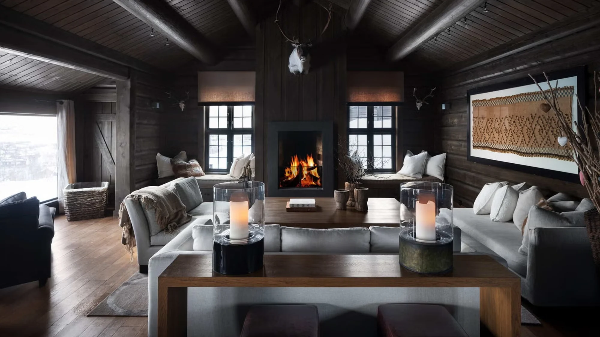 Lekker tømmerhytte med anneks og garasje 