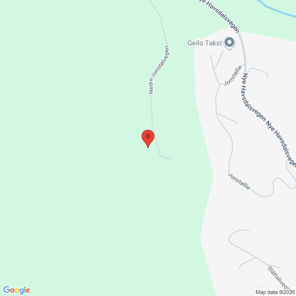 Bilde fra Google Maps, sentrert på adressen