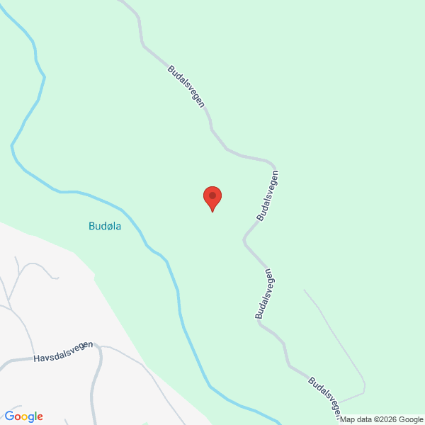 Bilde fra Google Maps, sentrert på adressen