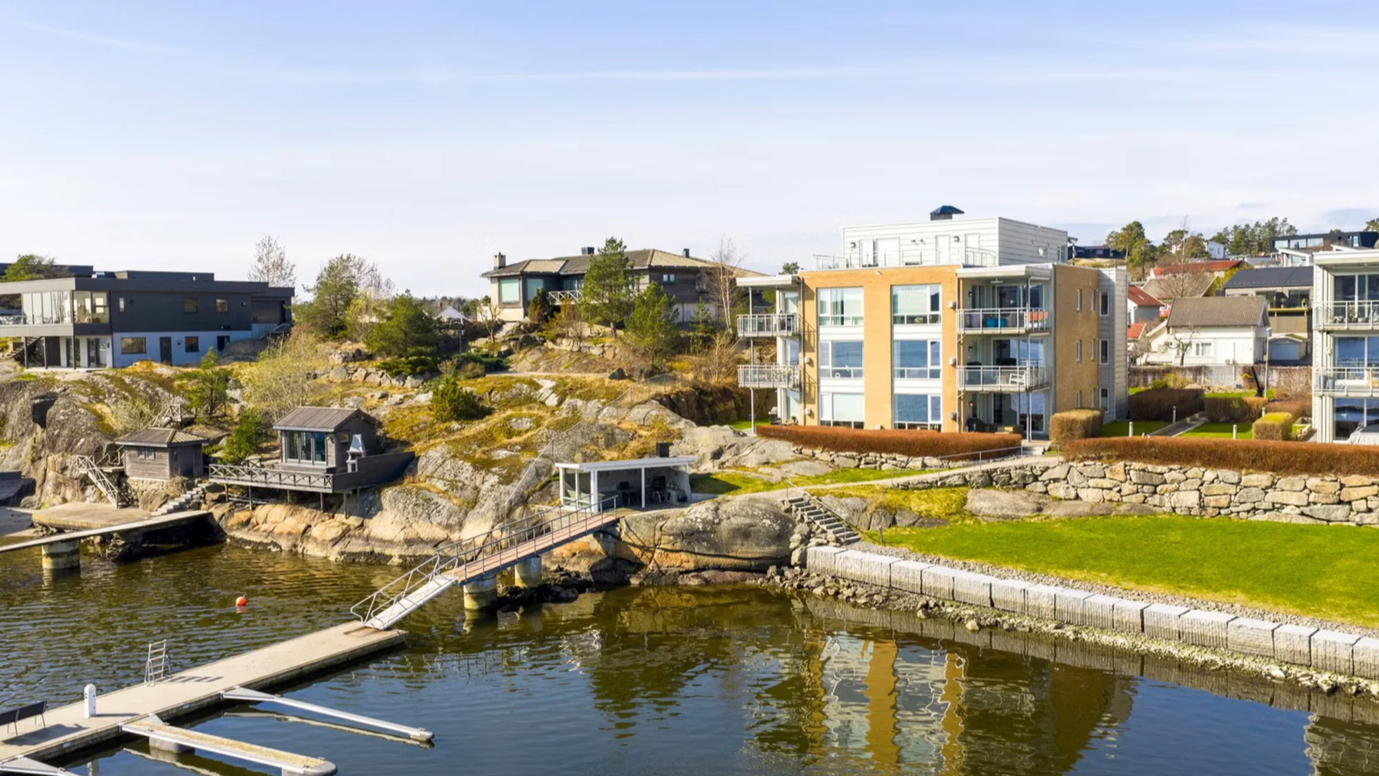 Unik beliggenhet i vannkanten