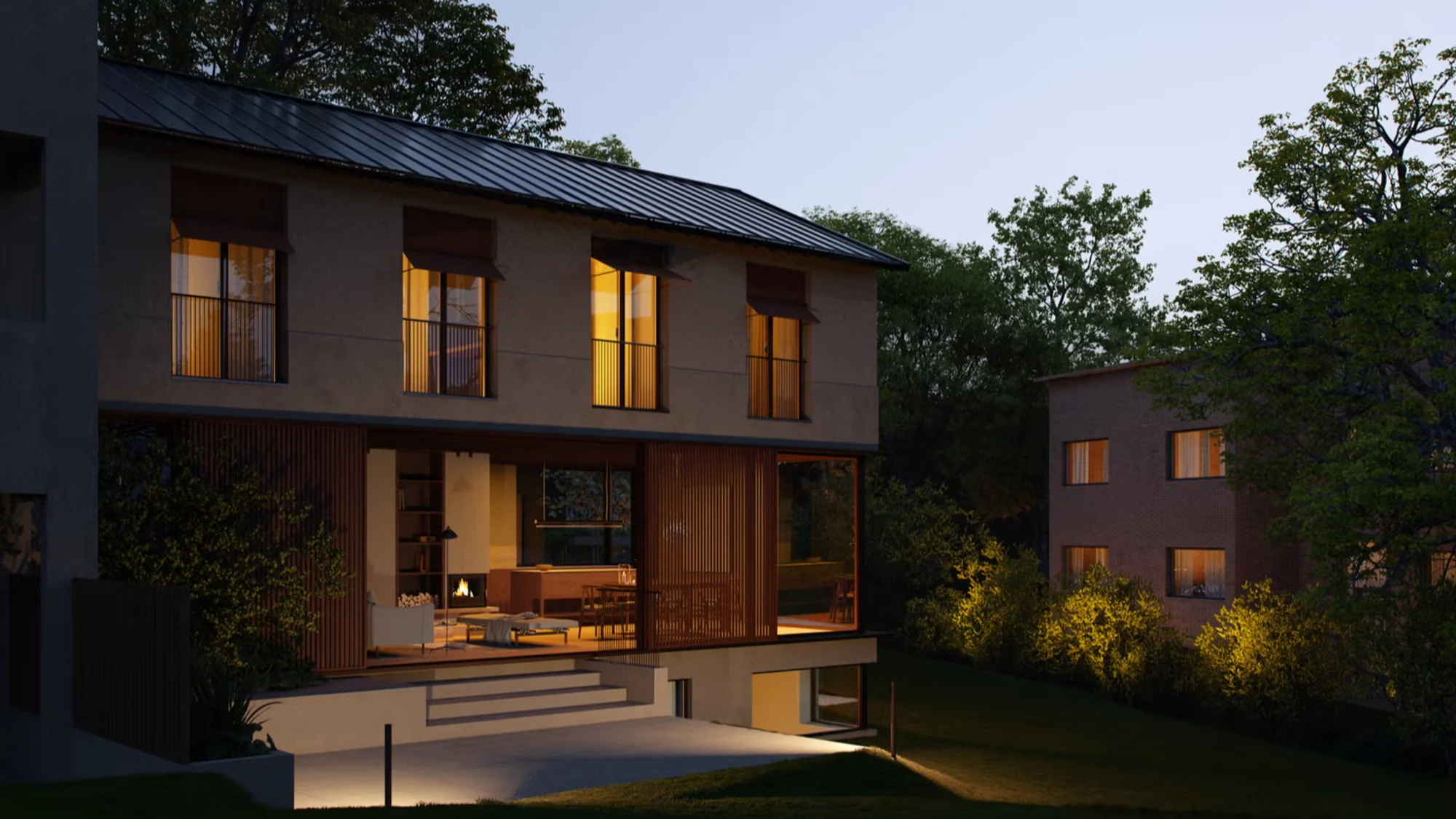 Unik ny byvilla tegnet av SKAPA Arkitekter