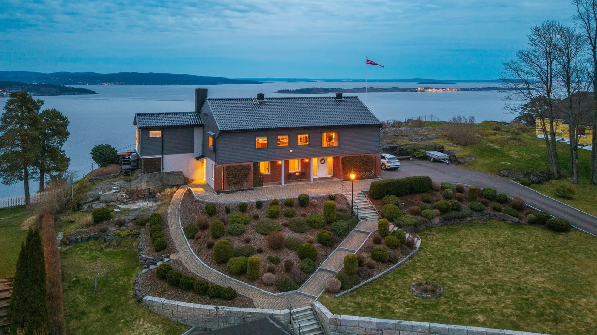 Sjelden perle med panoramautsikt over Oslofjorden