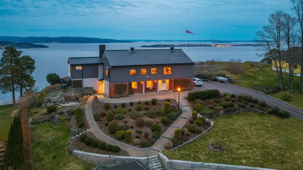 Sjelden perle med panoramautsikt over Oslofjorden