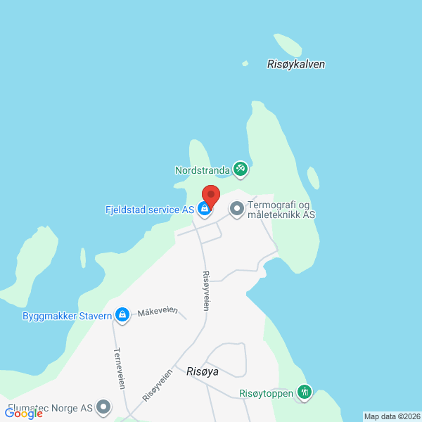 Bilde fra Google Maps, sentrert på adressen