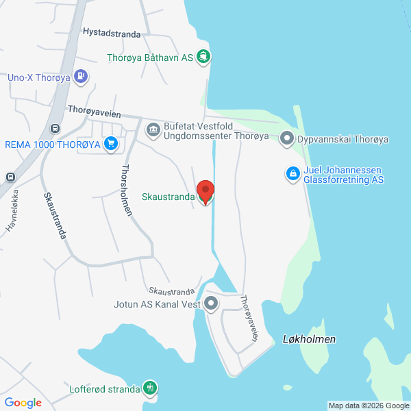 Bilde fra Google Maps, sentrert på adressen