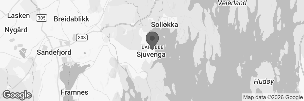 Bilde fra Google Maps, sentrert på adressen