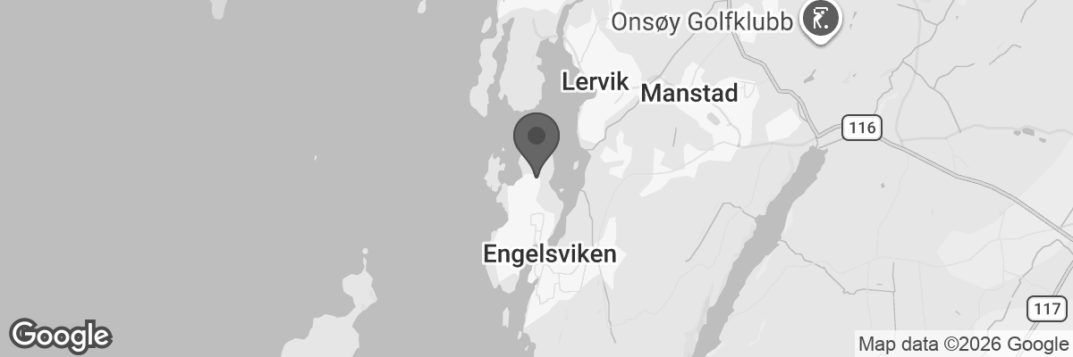 Bilde fra Google Maps, sentrert på adressen