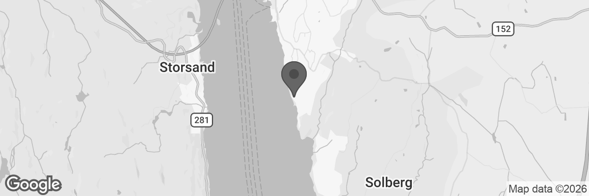 Bilde fra Google Maps, sentrert på adressen