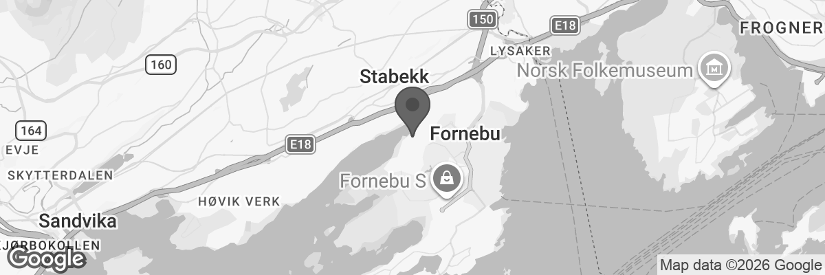 Bilde fra Google Maps, sentrert på adressen
