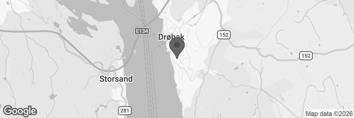 Bilde fra Google Maps, sentrert på adressen