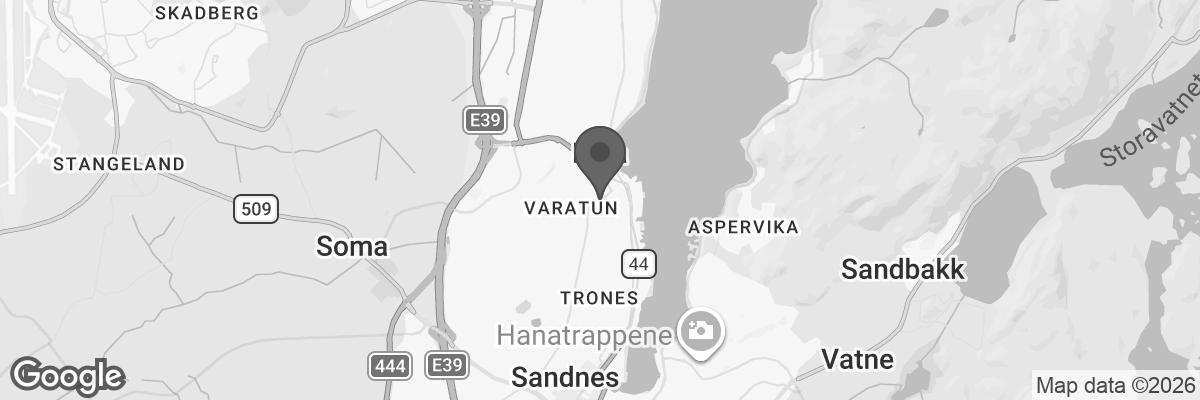 Bilde fra Google Maps, sentrert på adressen