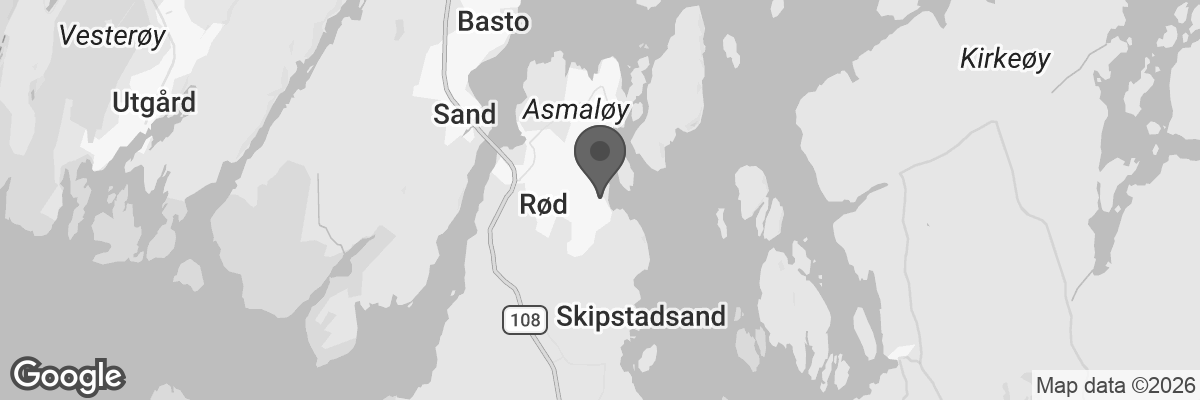 Bilde fra Google Maps, sentrert på adressen