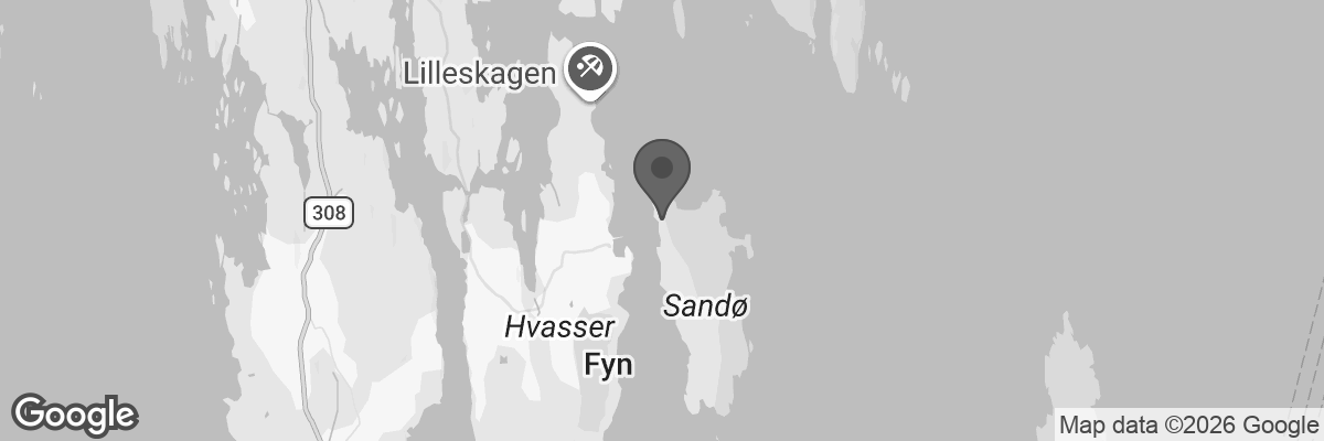 Bilde fra Google Maps, sentrert på adressen