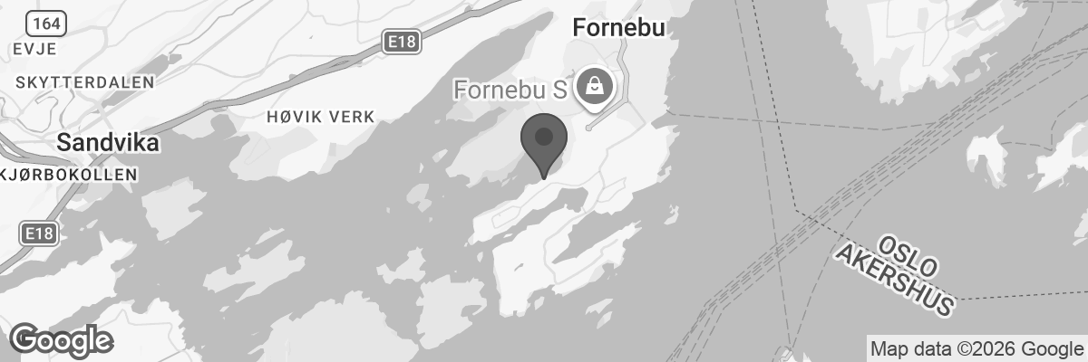 Bilde fra Google Maps, sentrert på adressen