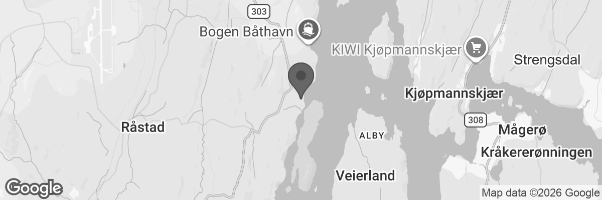 Bilde fra Google Maps, sentrert på adressen