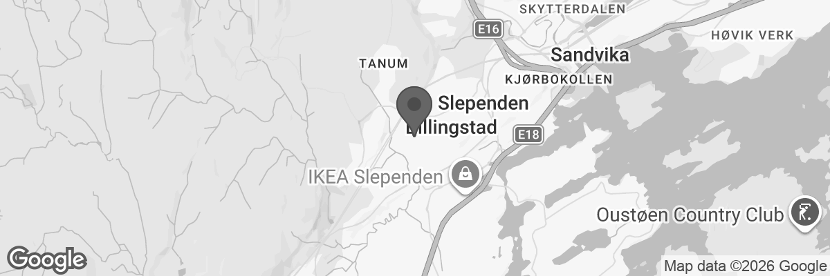 Bilde fra Google Maps, sentrert på adressen