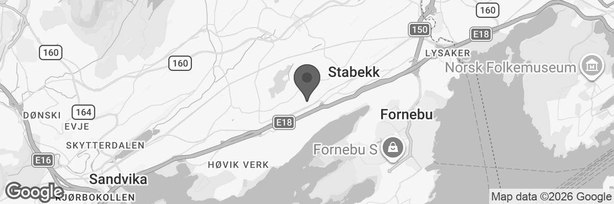 Bilde fra Google Maps, sentrert på adressen