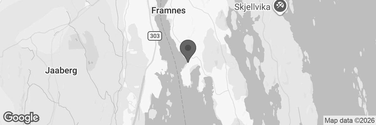 Bilde fra Google Maps, sentrert på adressen