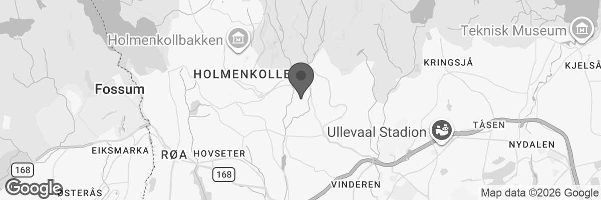 Bilde fra Google Maps, sentrert på adressen