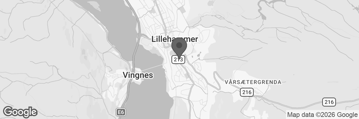 Bilde fra Google Maps, sentrert på adressen