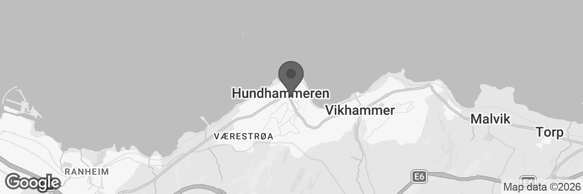 Bilde fra Google Maps, sentrert på adressen