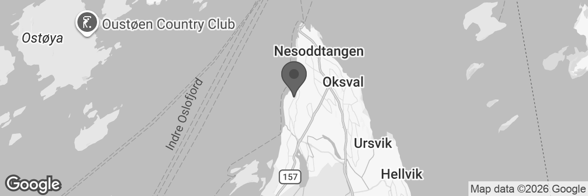 Bilde fra Google Maps, sentrert på adressen