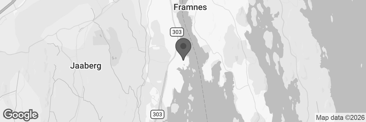 Bilde fra Google Maps, sentrert på adressen