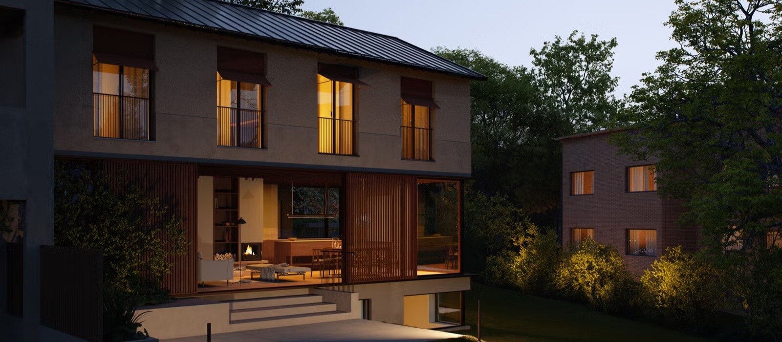 Unik ny byvilla tegnet av SKAPA Arkitekter