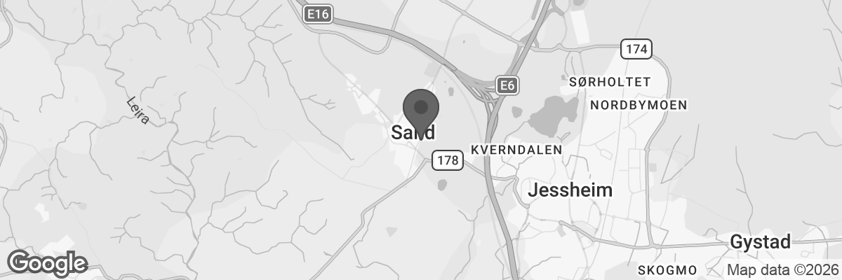 Bilde fra Google Maps, sentrert på adressen