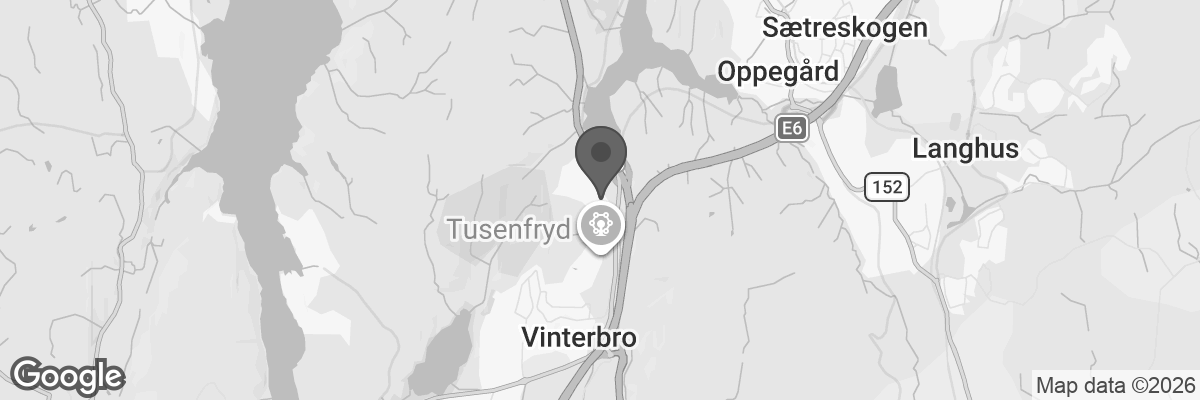 Bilde fra Google Maps, sentrert på adressen