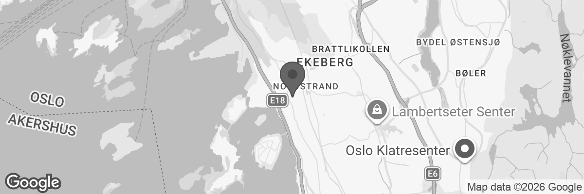 Bilde fra Google Maps, sentrert på adressen